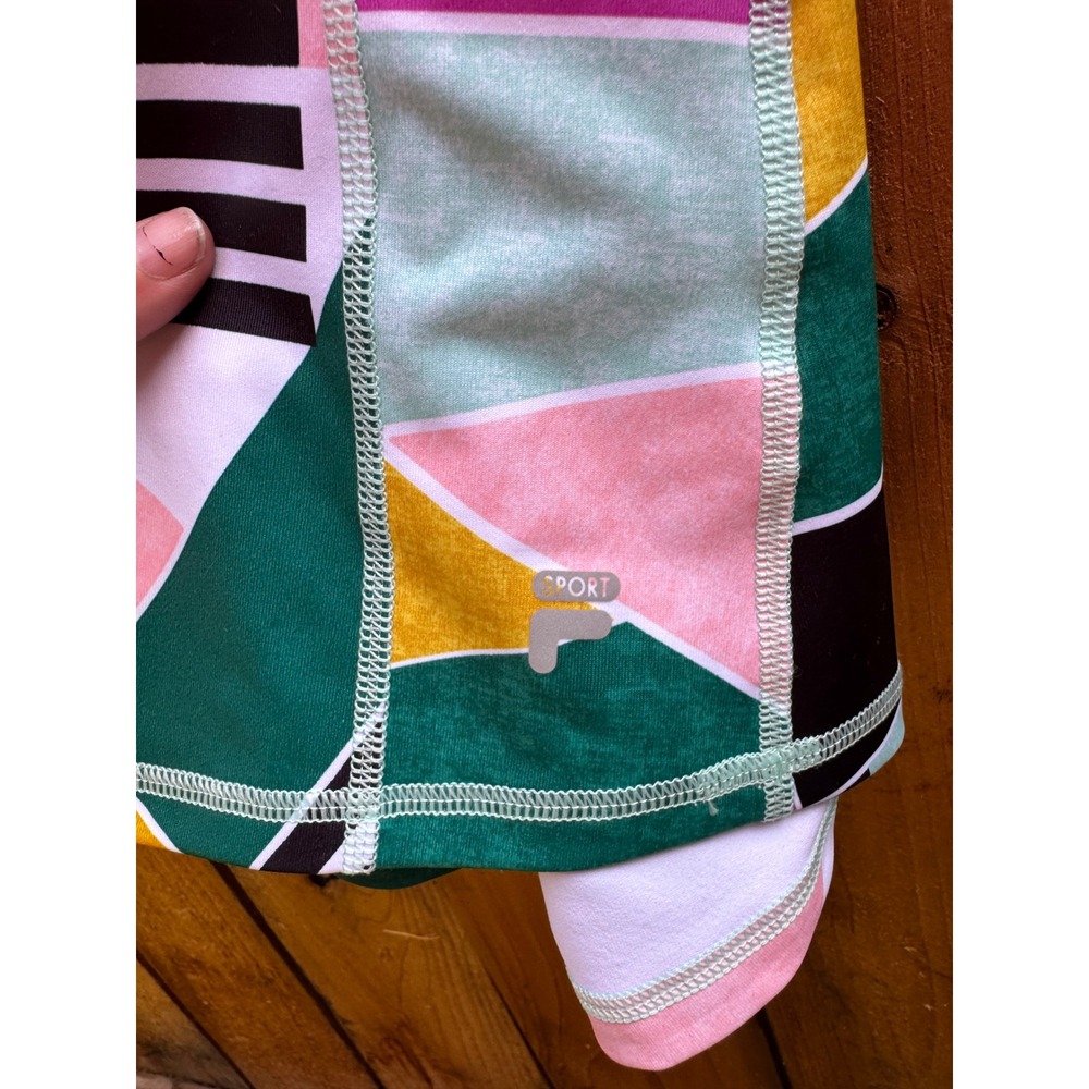 Women's FILA SPORT Cross Back Tank Top Multi-colored, Size M - Picture 4 of 5